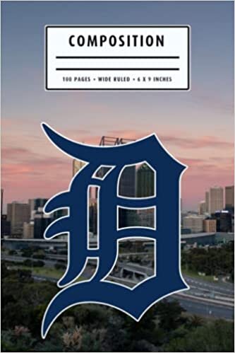 Composition : Detroit Tigers Notebook- To My Baseball Son , To My Baseball Dad - Baseball Notebook #8