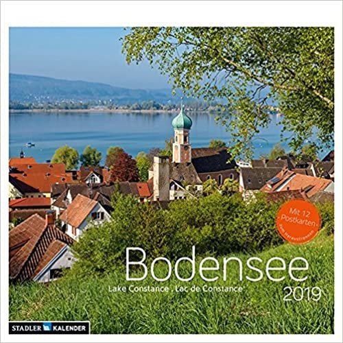 Bodensee 2019. Postkarten-Tischkalender