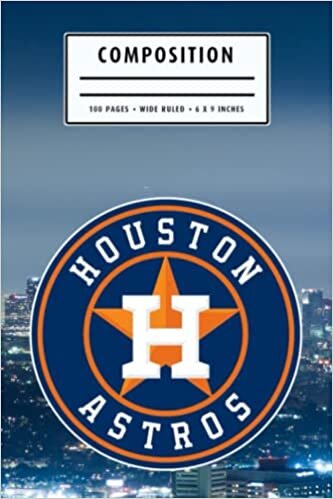 Composition : Houston Astros Notebook- To My Baseball Son , To My Baseball Dad - Baseball Notebook #12 indir