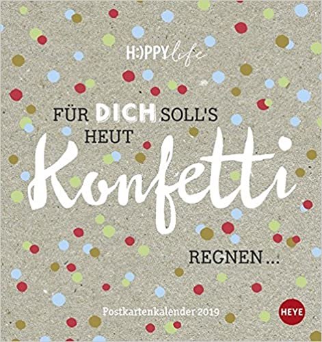 HAPPYlife Postkartenkalender - Kalender 2019 indir