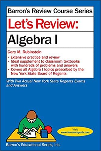 Let's Review Algebra I (Barron's Regents NY)