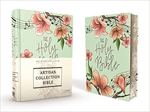 NIV, Artisan Collection Bible, Cloth over Board, Teal Floral, Designed Edges under Gilding, Red Letter Edition, Comfort Print