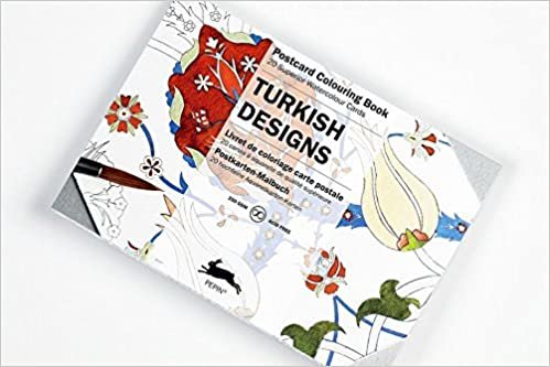 Turkish Designs: Postcard Colouring Book / Postkarten - Malbuch