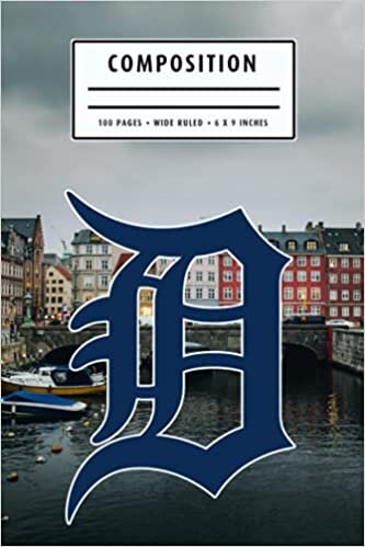 Composition Notebook : Detroit Tigers Notebook Wide Ruled | Christmas, Thankgiving Gift Ideas | Baseball Notebook #9
