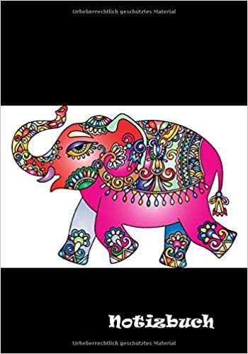 Notizbuch: Indien, indischer Elefant, 100 seiten, liniert Notizbuch