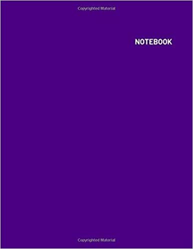 Notebook: Blank Notebook - Large (8.5 x 11 inches) - 110 Pages - Indigo Cover ( Daily Paperback Notebook - Journal - Diary Book - Book For Gift )