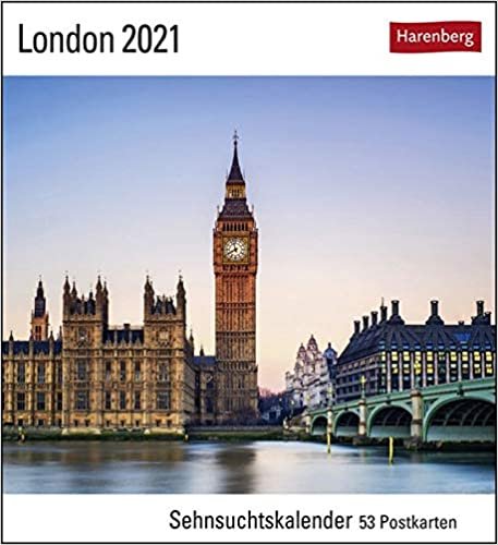London 2021: Sehnsuchtskalender, 53 Postkarten