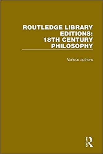 Routledge Library Editions: 18th Century Philosophy
