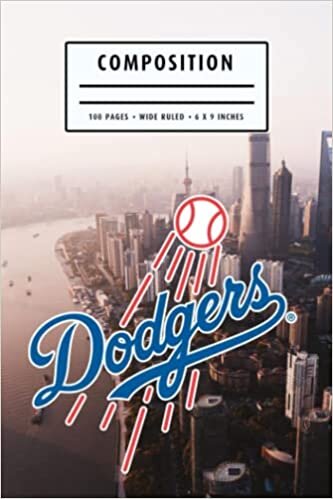 Composition : Los Angeles Dodgers Notebook- To My Baseball Son , To My Baseball Dad - Baseball Notebook #18