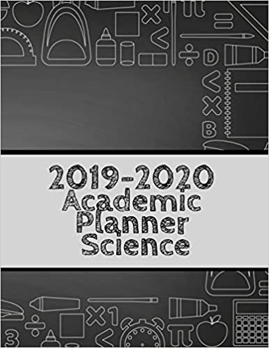 2019-2020 Academic Planner Science: 1 Year School Composition Notebook For Scientific Study, Research & Final Exam Paper Writing indir