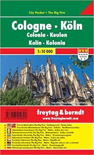 Cologne City Pocket + the Big Five Waterproof 1:10 000: Stadskaart 1:10 000