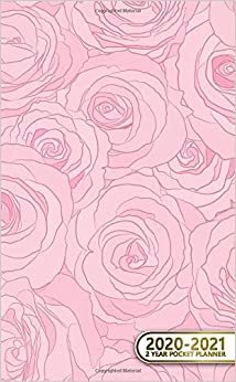 2020-2021 2 Year Pocket Planner: Pretty Pink Two-Year Monthly Pocket Planner and Organizer | 2 Year (24 Months) Agenda with Phone Book, Password Log & Notebook | Cute Rose & Floral Print
