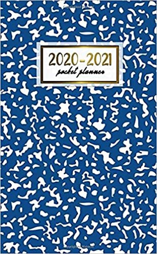 2020-2021 Pocket Planner: 2 Year Pocket Monthly Organizer & Calendar | Cute Two-Year (24 months) Agenda With Phone Book, Password Log and Notebook | Abstract Blue Pattern