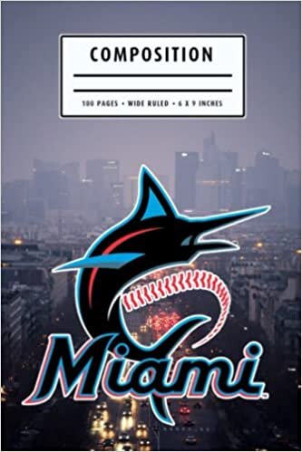 Composition : Miami Marlins Notebook- To My Baseball Son , To My Baseball Dad - Baseball Notebook #25