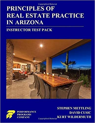 Principles of Real Estate Practice in Arizona - Instructor Test Pack indir