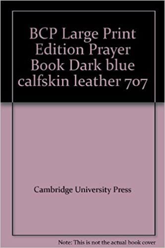 BCP Large Print Edition Prayer Book Dark blue calfskin leather 707: Pitt Bourgeois Prayer Book