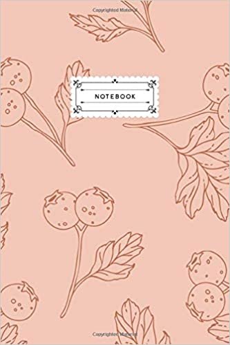 Notebook: Autumn Berries Lined Journal Notebook, 120 pages (6x9")
