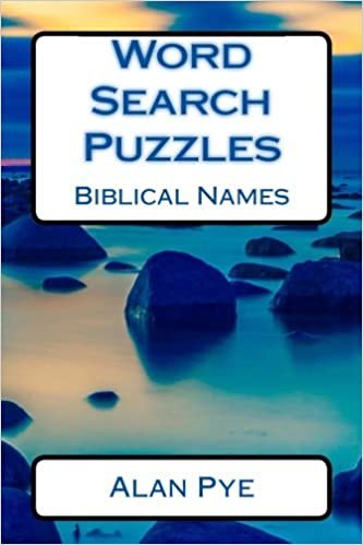 Word Search Puzzles Biblical Names