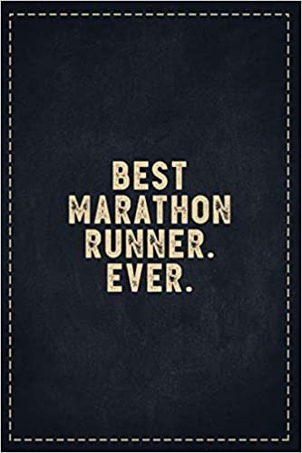The Funny Office Gag Gifts: Best Marathon Runner. Ever. Composition Notebook Lightly Lined Pages Daily Journal Blank Diary Notepad 6x9 indir