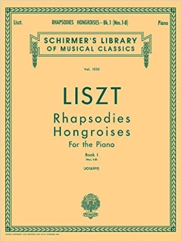 Rhapsodies Hongroises - Book 1: Nos. 1 - 8: Schirmer Library of Classics Volume 1033 Piano Solo (Schirmer's Library of Musical Classics) indir