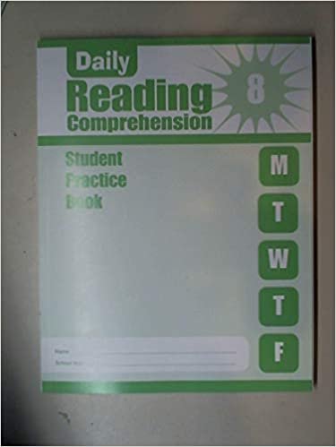 Daily Reading Comprehension, Grade 8 Individual Student Practice Book