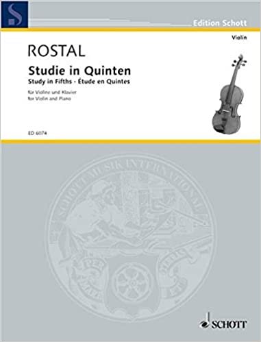 Studie in Quinten: Violine und Klavier. (Edition Schott)