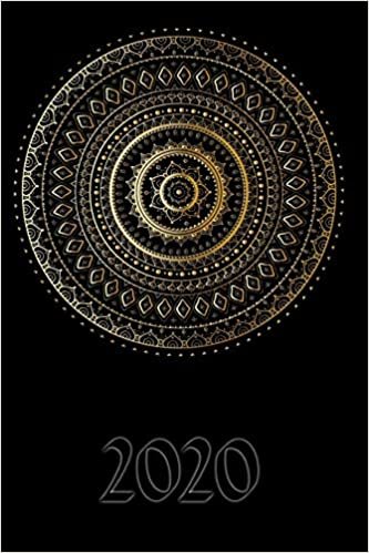 2020: My personal organizer 2020 with Mandala Design - personal organizer 2020 - weekly calendar 2020- monthly calendar for 2020 in hand pocket size indir