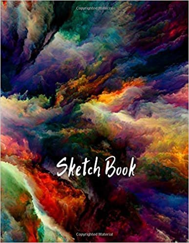 Sketch Book: Notebook for Drawing, Writing, Painting, Sketching or Doodling, 120 Pages, 8.5x11 (Premium Abstract Cover vol.6) indir