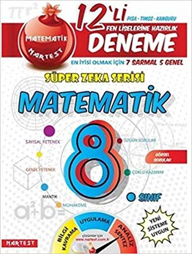 Nar Test 8. Sınıf Süper Zeka Fen Liselerine Hazırlık Matematik 12 li Deneme-YENİ