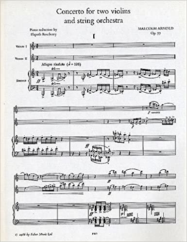 Concerto for Two Violins and String Orchestra: Score (Faber Edition) indir