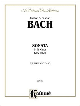 Sonata in G Minor, Bwv 1020: Part(s) (Kalmus Edition)