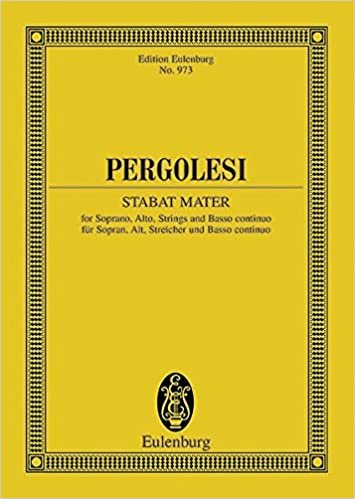 Stabat Mater: For Soprano, Alto, Strings And Basso Continuo (Edition Eulenburg)
