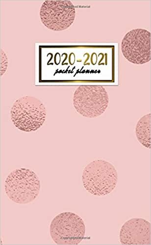 2020-2021 Pocket Planner: Pretty Two-Year Monthly Pocket Planner and Organizer | 2 Year (24 Months) Agenda with Phone Book, Password Log & Notebook | Cute Pink Polka Dot Print