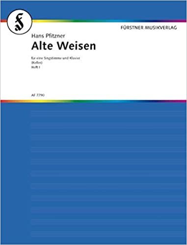 Alte Weisen: Acht Gedichte. Heft 1. op. 33. hohe oder mittlere Singstimme und Klavier.