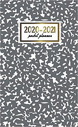 2020-2021 Pocket Planner: 2 Year Pocket Monthly Organizer & Calendar | Cute Two-Year (24 months) Agenda With Phone Book, Password Log and Notebook | Pretty Grey & White Pattern