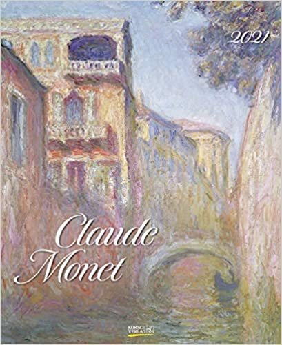 Claude Monet 2021: Kunstkalender mit Werken des Künstlers Claude Monet, Impressionismus. Wandkalender im Format: 36 x 44 cm, Foliendeckblatt indir