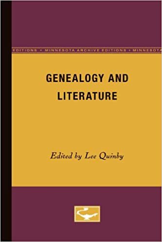 Genealogy and Literature (Minnesota Archive Editions) indir