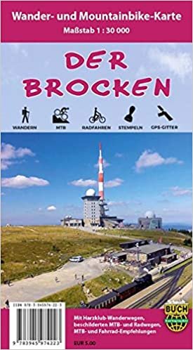 Der Brocken: Wander- und Mountainbike-Karte