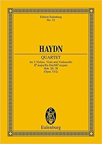 String Quartet Op. 33/2 in Eb Major. Miniature Score indir