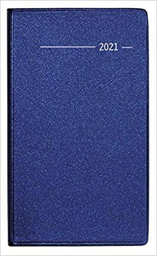 Taschenplaner Metallic blau 2021 indir