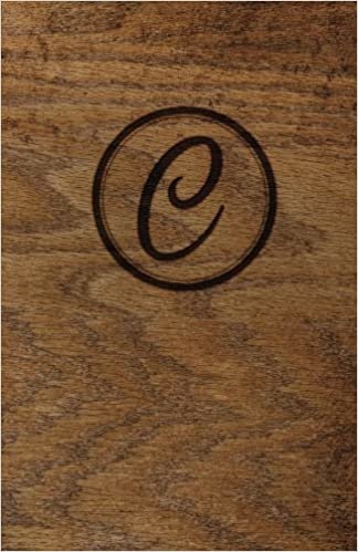 Wood Burned Monogram Creative Journal - C: Creative Journal: 5.5 x 8.5, Cream Paper, 5mm Dot Grid, 150 Pages
