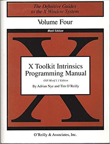 X TOOLKIT INTRINSICS PROGRAMMI (Motif Ed)