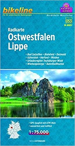 Bikeline Radkarte Ostwestfalen, Lippe 1:75 000