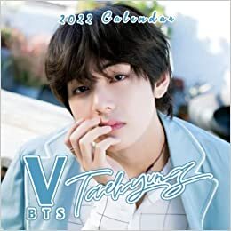 Taehyung - V BTS 2022 Calendar: Squared Monthly Calendar Mini Planner 12 Months 2022 bonus September to December 2021 , Korean BTS Pop Star Official Photos