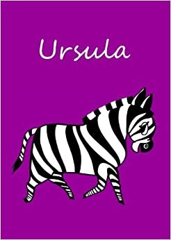 Malbuch / Notizbuch / Tagebuch - Ursula: A4 - blanko - Zebra