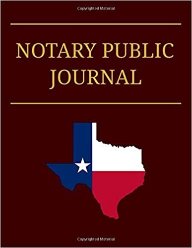 Notary Public Journal: Professional Notary Logbook For Recording Notarial Acts For Texas And All Other States (8.5 x 11; 150 Pages With 300 Entries; Preprinted Sequential Pages And Record Numbers) indir