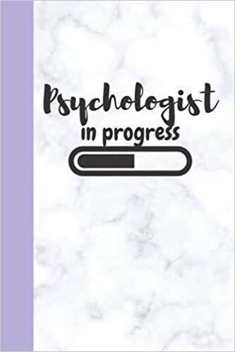 Psychologist in Progress Notebook Journal Lined 100 pages 6x9 Future Psychologist cute funny gift Lavender Purple Marble student Gifts Medical ... Planner loading please wait back to school