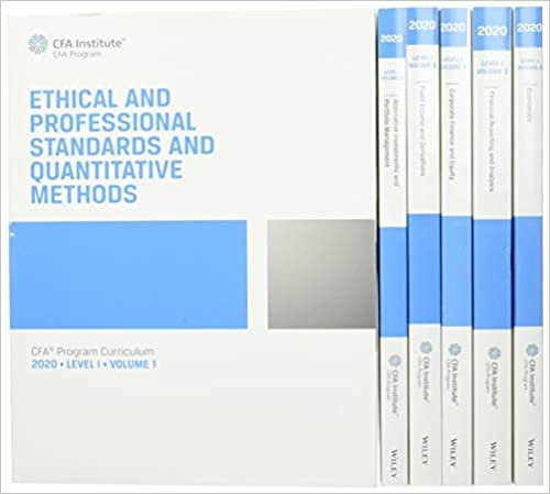 CFA Program Curriculum 2020 Level I Volumes 1-6 Box Set (CFA Curriculum 2020)