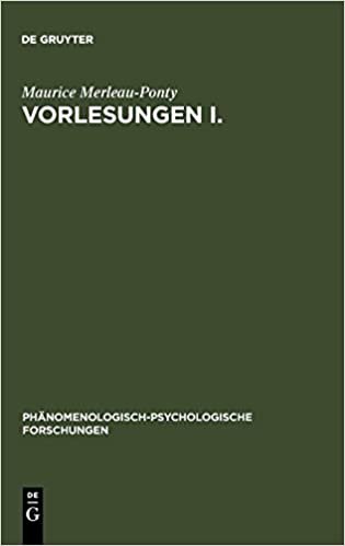 Vorlesungen I (PHanomenologisch-Psychologische Forschungen)