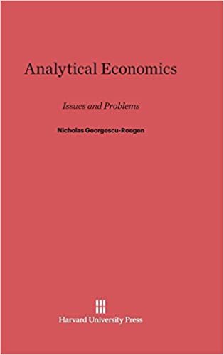 Analytical Economics: Issues and Problems